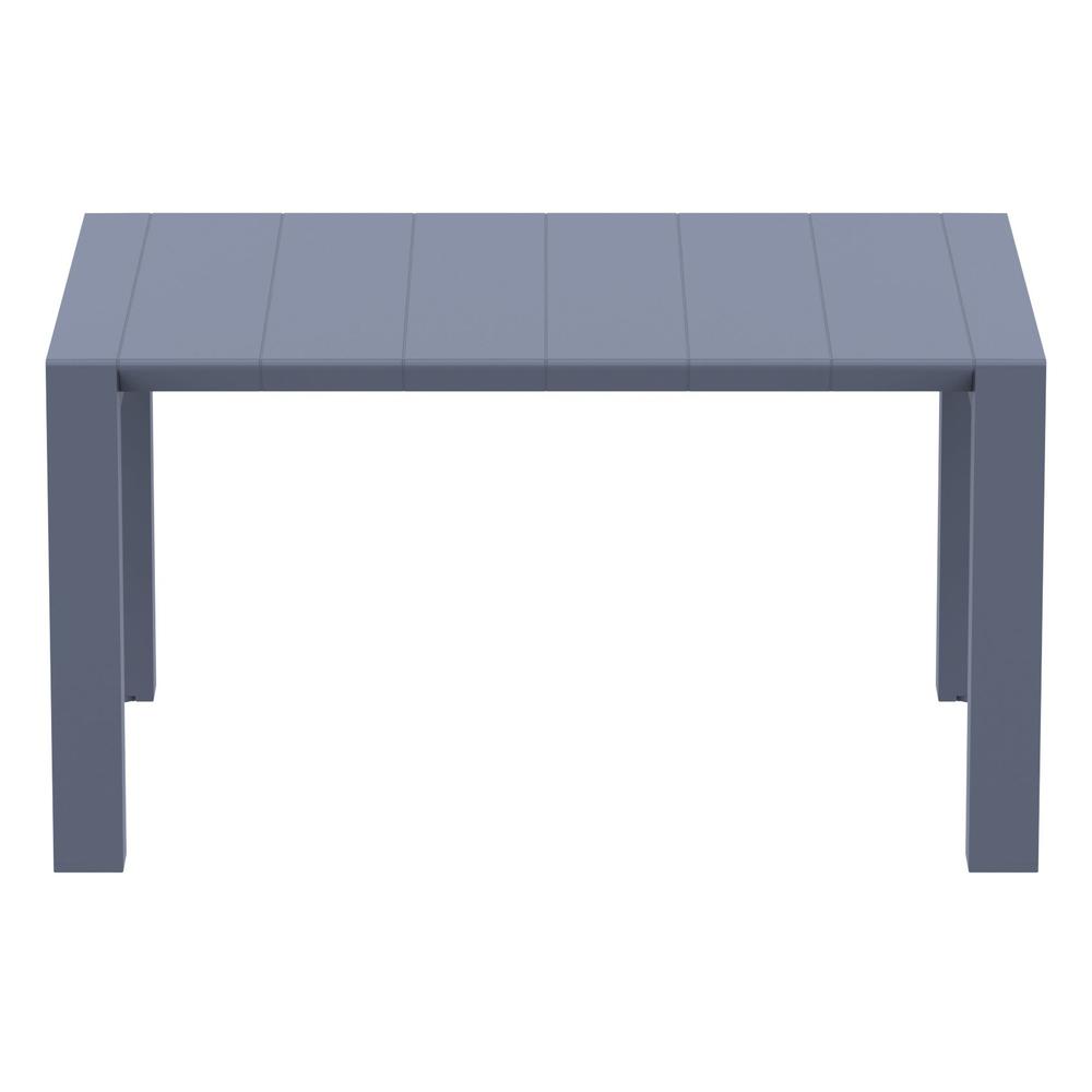 Vegas Dining Table 39 inch to 55 inch Extendable Table Wicker Dark Gray. Picture 17