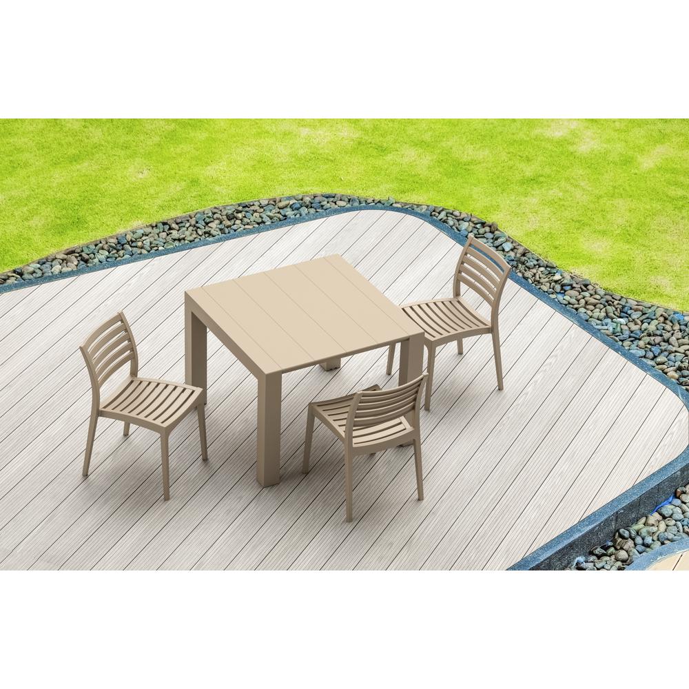 Vegas Dining Table 39 inch to 55 inch Extendable Table Taupe. Picture 8