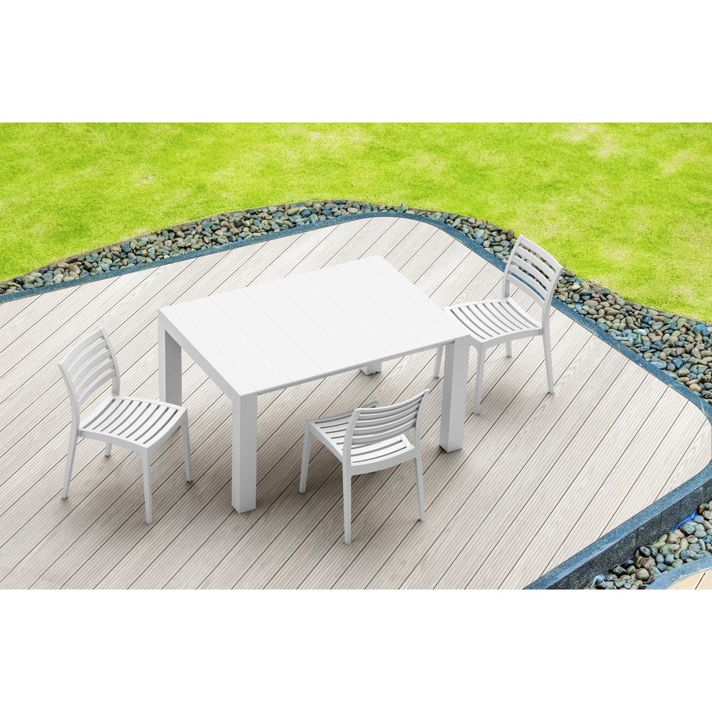 Vegas Dining Table 39 inch to 55 inch Extendable Table White. Picture 2