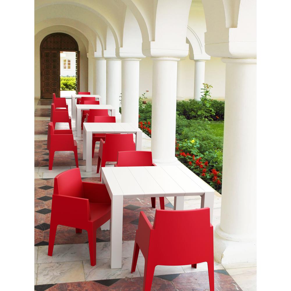 Vegas Dining Table 39 inch to 55 inch Extendable Table White. Picture 11
