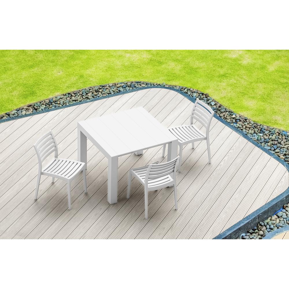 Vegas Dining Table 39 inch to 55 inch Extendable Table White. Picture 12
