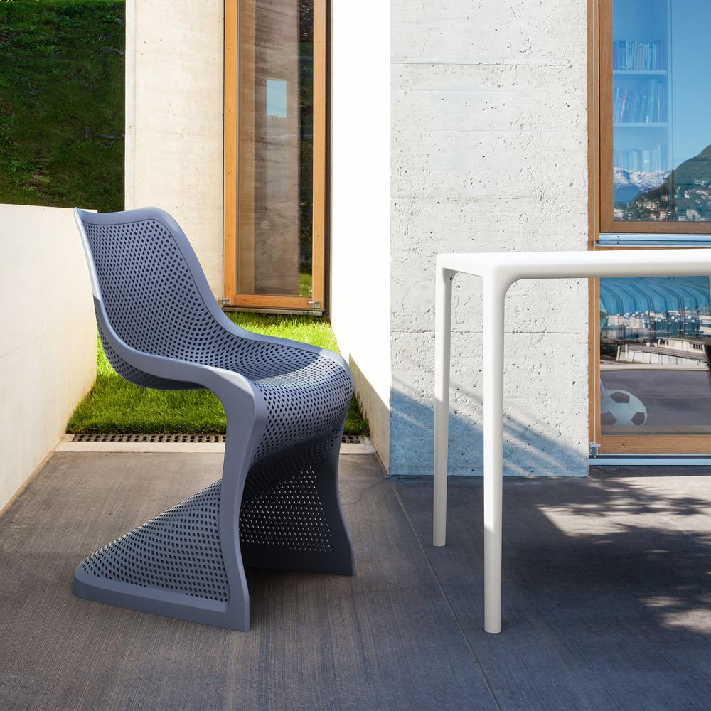 Square Dining Table, White, Belen Kox. Picture 3