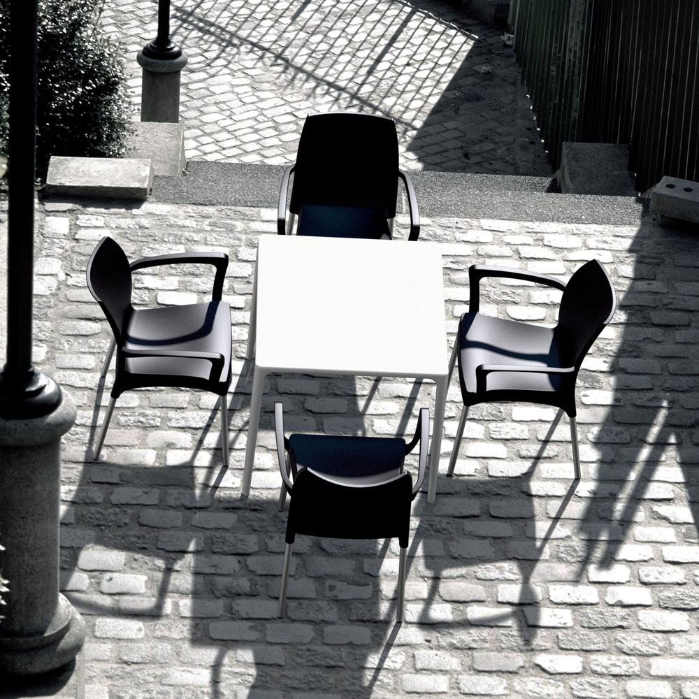 Square Dining Table, White, Belen Kox. Picture 6