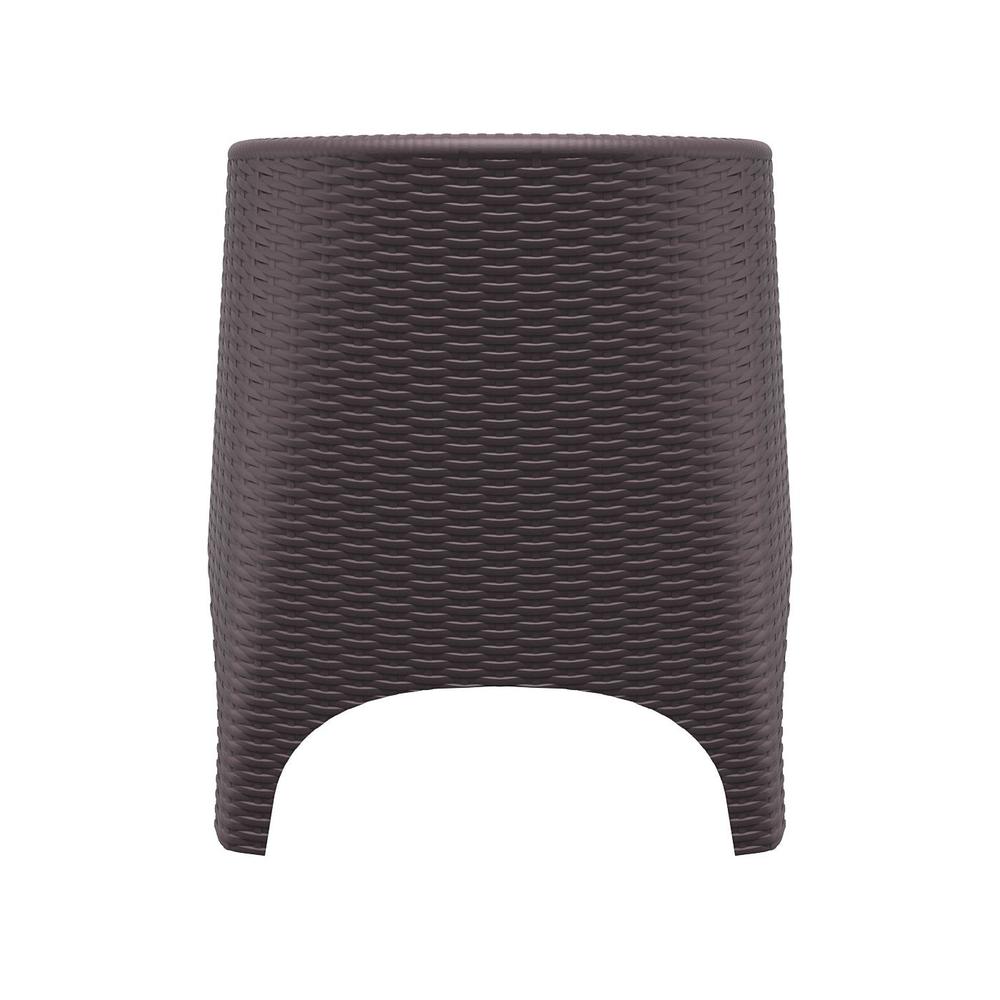 Aruba Resin Wickerlook Chair Brown, Set of 2. Picture 7