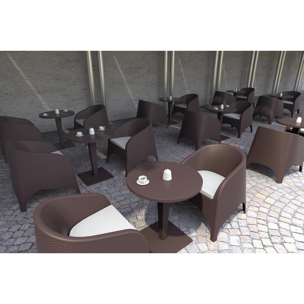 Aruba Resin Wickerlook Chair Brown, Set of 2. Picture 11