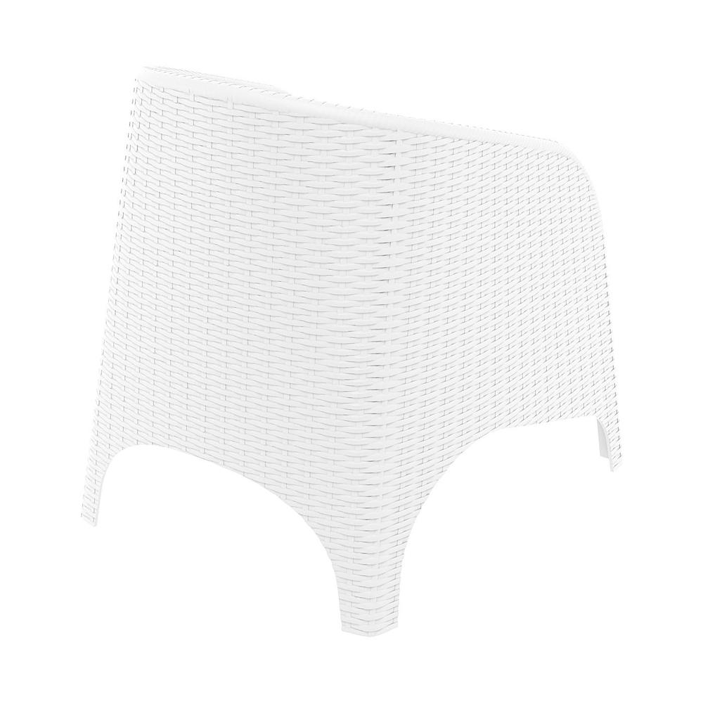 Aruba Resin Wickerlook Chair White, Set of 2. Picture 4