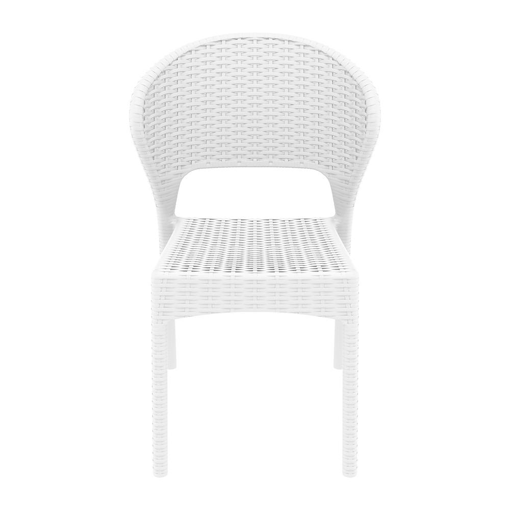 Daytona Resin Wickerlook Dining Chair White, Set of 2. Picture 6