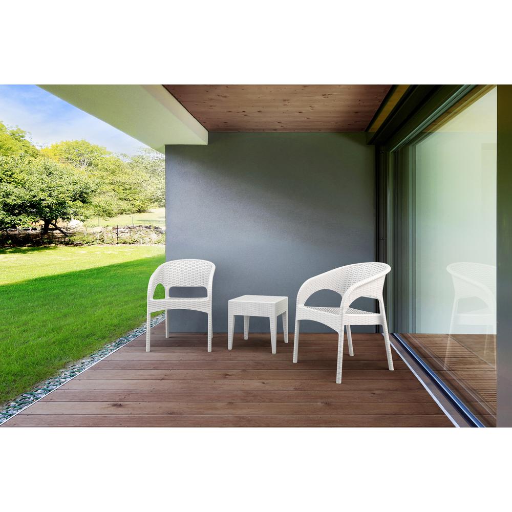 Square Resin Side Table, White, Belen Kox. Picture 6