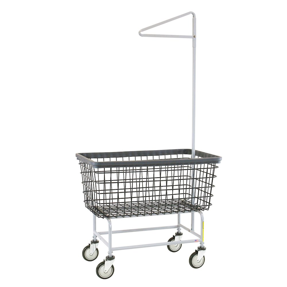 Wire Utility Cart with Single Pole Rack, 6 Bushel, Dura-Seven™ Anti-Rust Coating. Picture 1