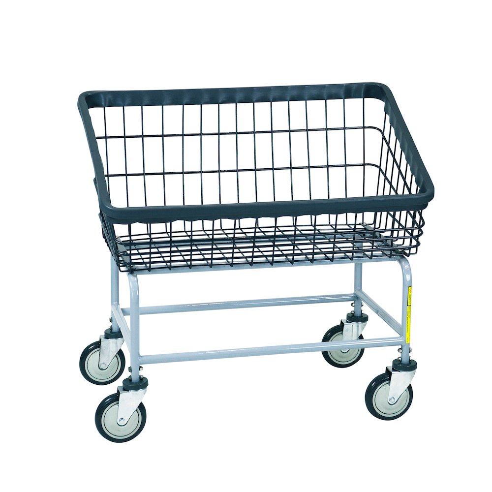 Dura-Seven Large Front Load Wire Laundry Cart. Picture 1