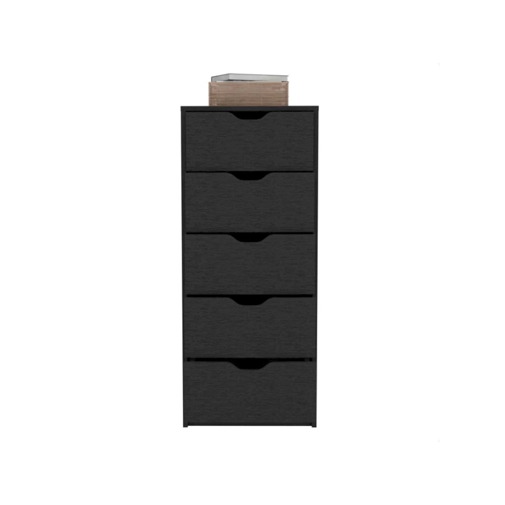 Basilea Tall Dresser Black MDF. Picture 2