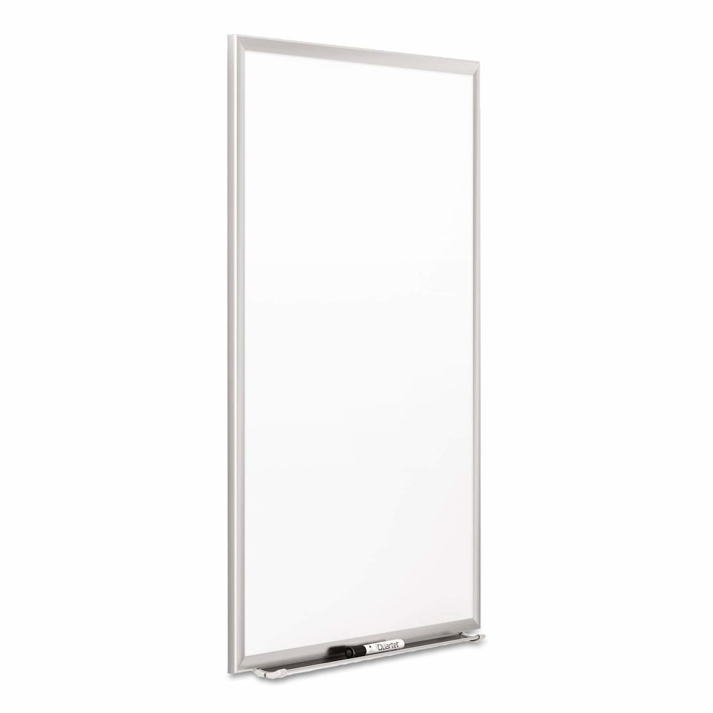Quartet Classic Porcelain Whiteboard - 60" (5 ft) Width x 36" (3 ft) Height - White Porcelain Surface - Silver Aluminum Frame - Rectangle - Horizontal/Vertical - Magnetic - 1 Each - TAA Compliant. Picture 6