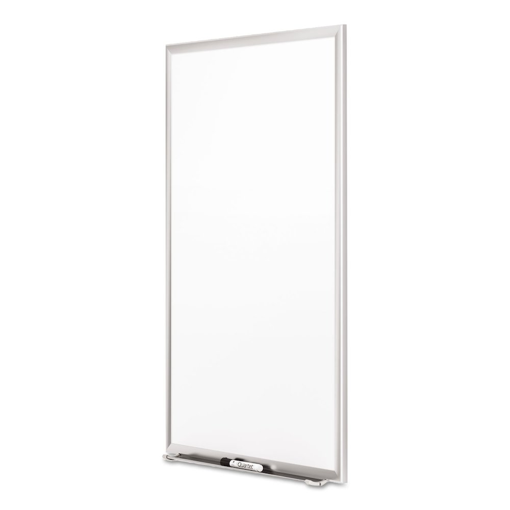 Quartet Classic Porcelain Whiteboard - 60" (5 ft) Width x 36" (3 ft) Height - White Porcelain Surface - Silver Aluminum Frame - Rectangle - Horizontal/Vertical - Magnetic - 1 Each - TAA Compliant. Picture 7