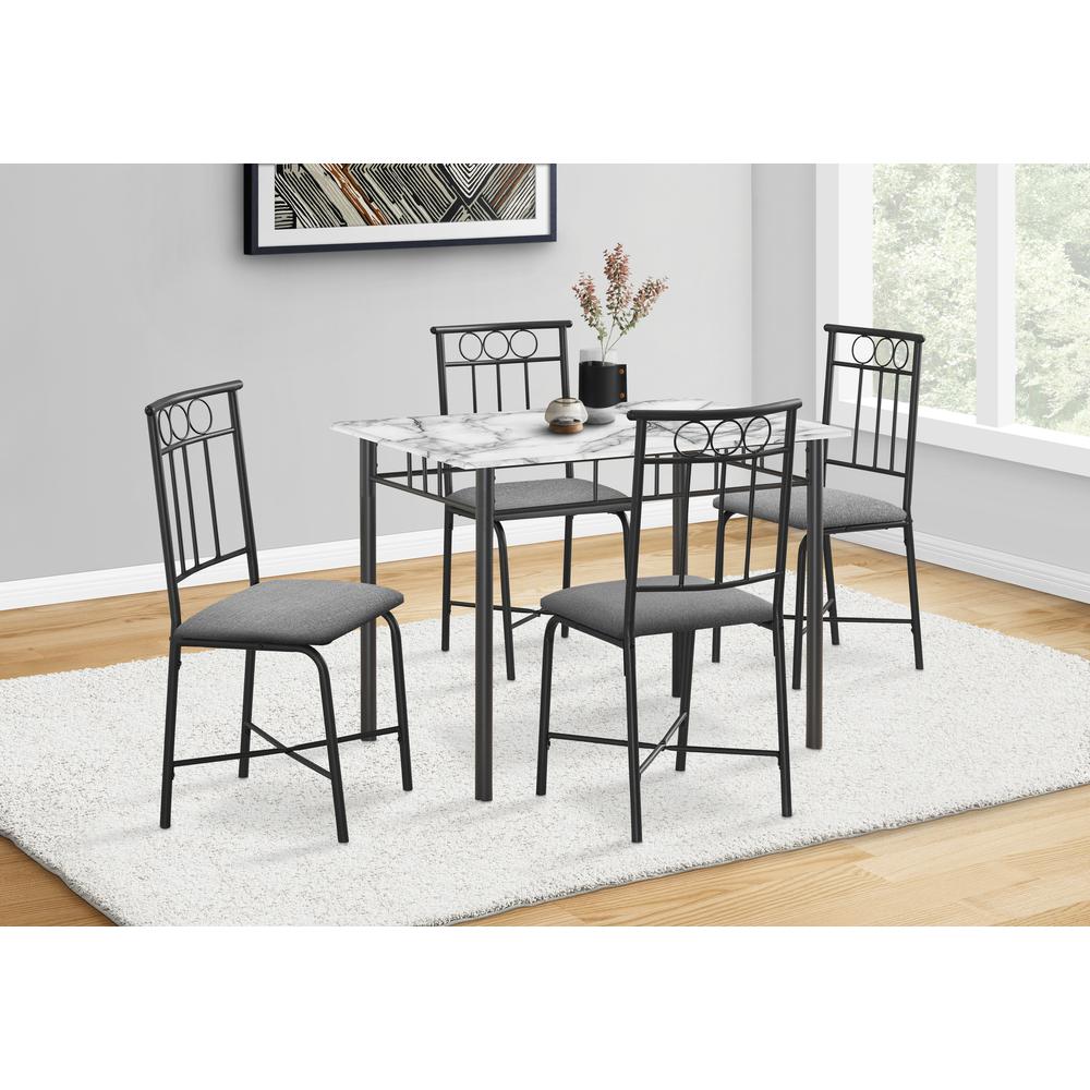 Dining Table Set, 5pcs Set, Small, 40 Rectangular, Kitchen. Picture 2
