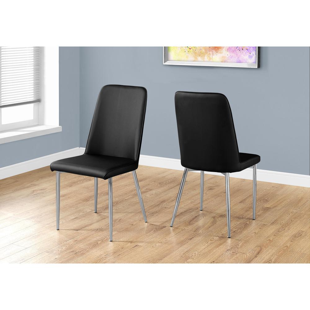 Dining Chair, Set Of 2, Side, Upholstered, Kitchen, Dining Room. Picture 2
