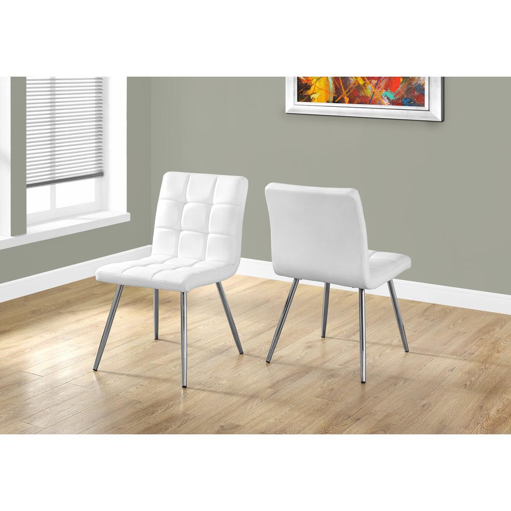 Dining Chair, Set Of 2, Side, Upholstered, Kitchen, Dining Room. Picture 2