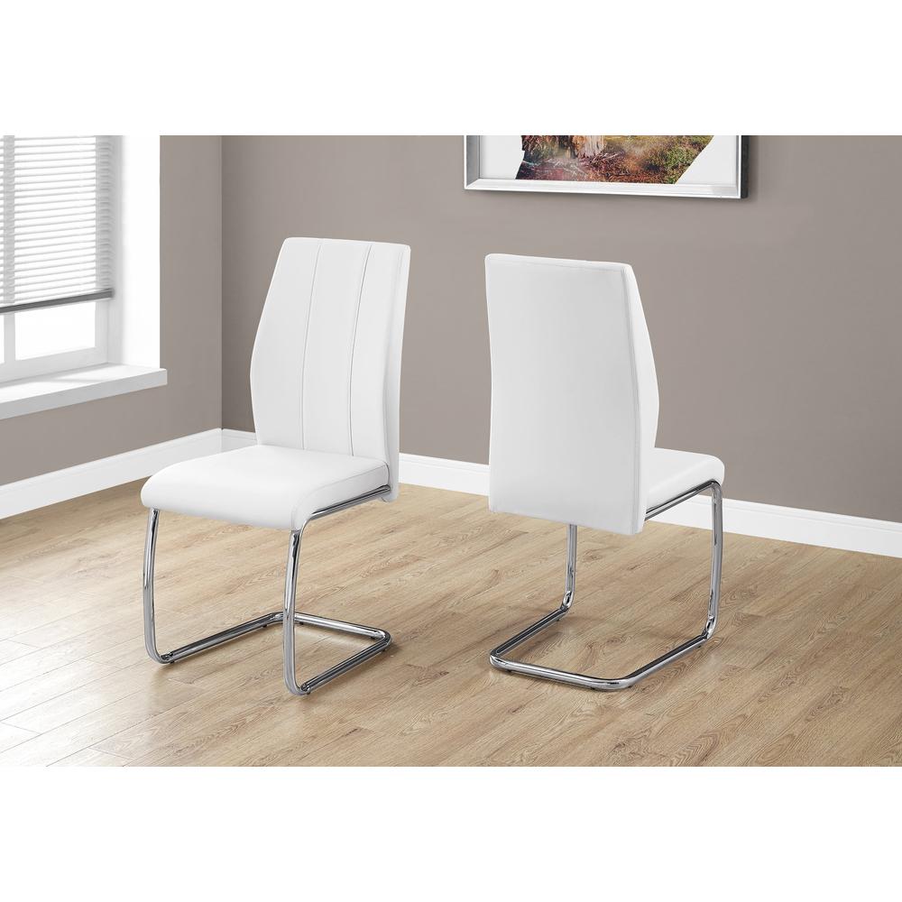 Dining Chair, Set Of 2, Side, Upholstered, Kitchen, Dining Room. Picture 2