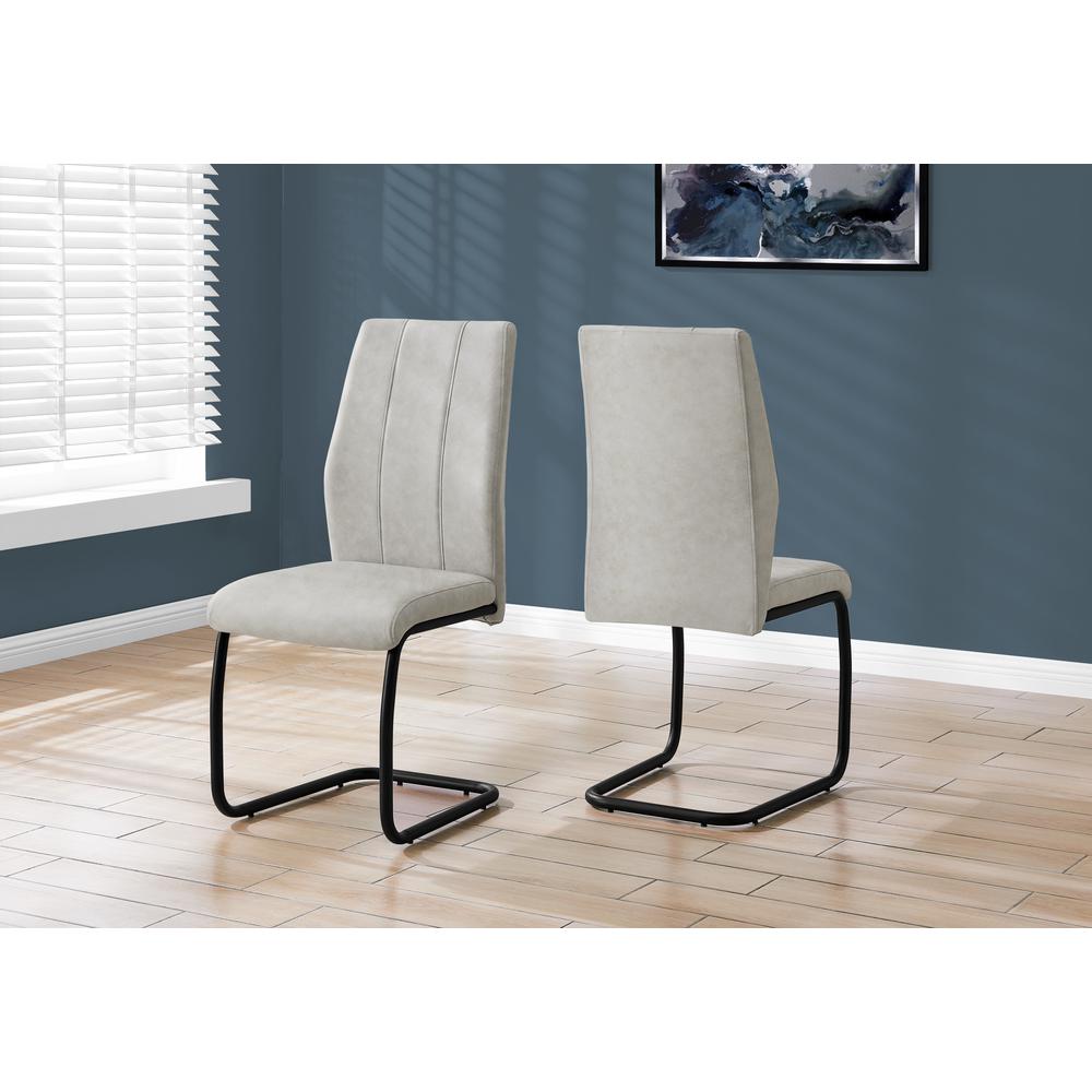 Dining Chair, Set Of 2, Side, Upholstered, Kitchen, Dining Room. Picture 9