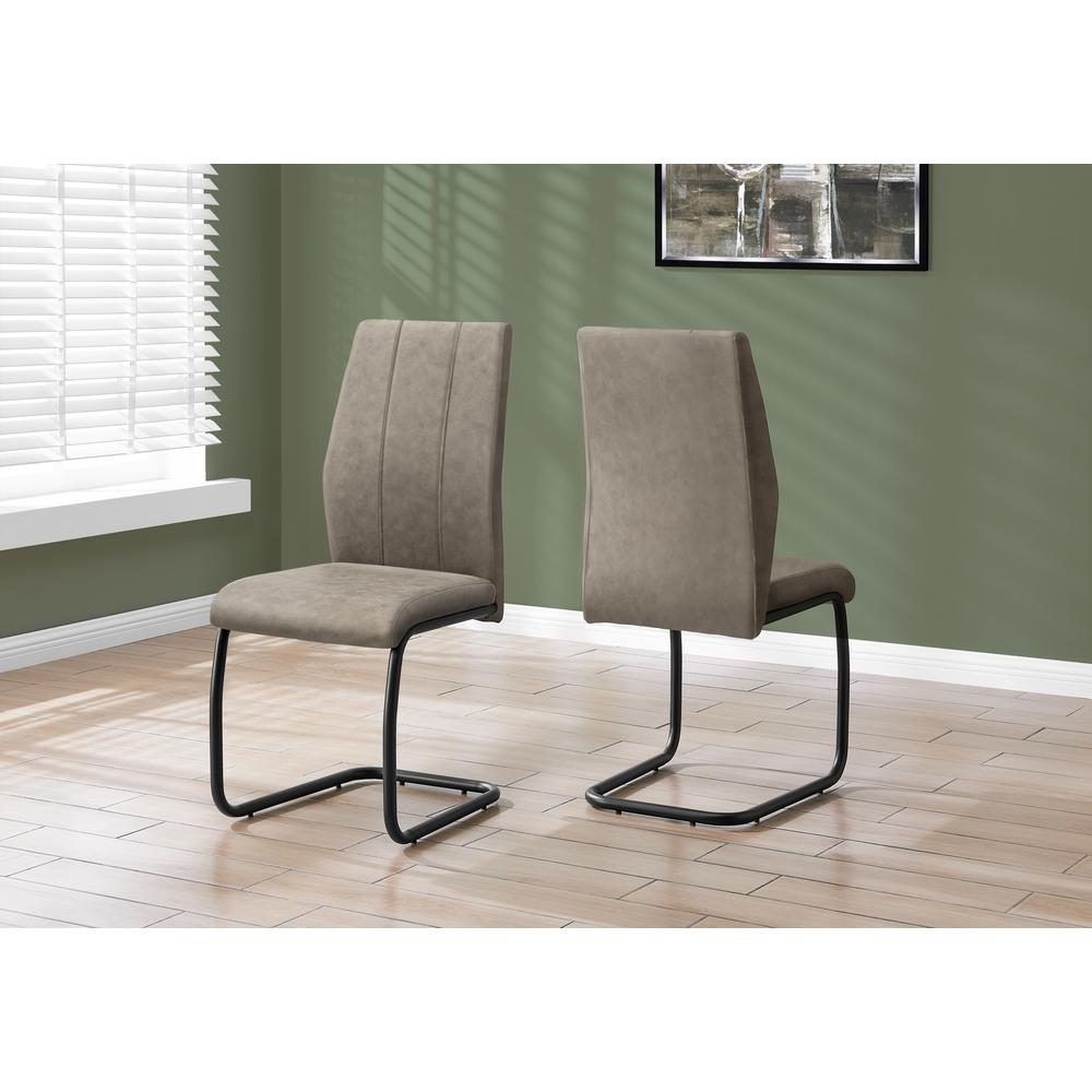 Dining Chair, Set Of 2, Side, Upholstered, Kitchen, Dining Room. Picture 9