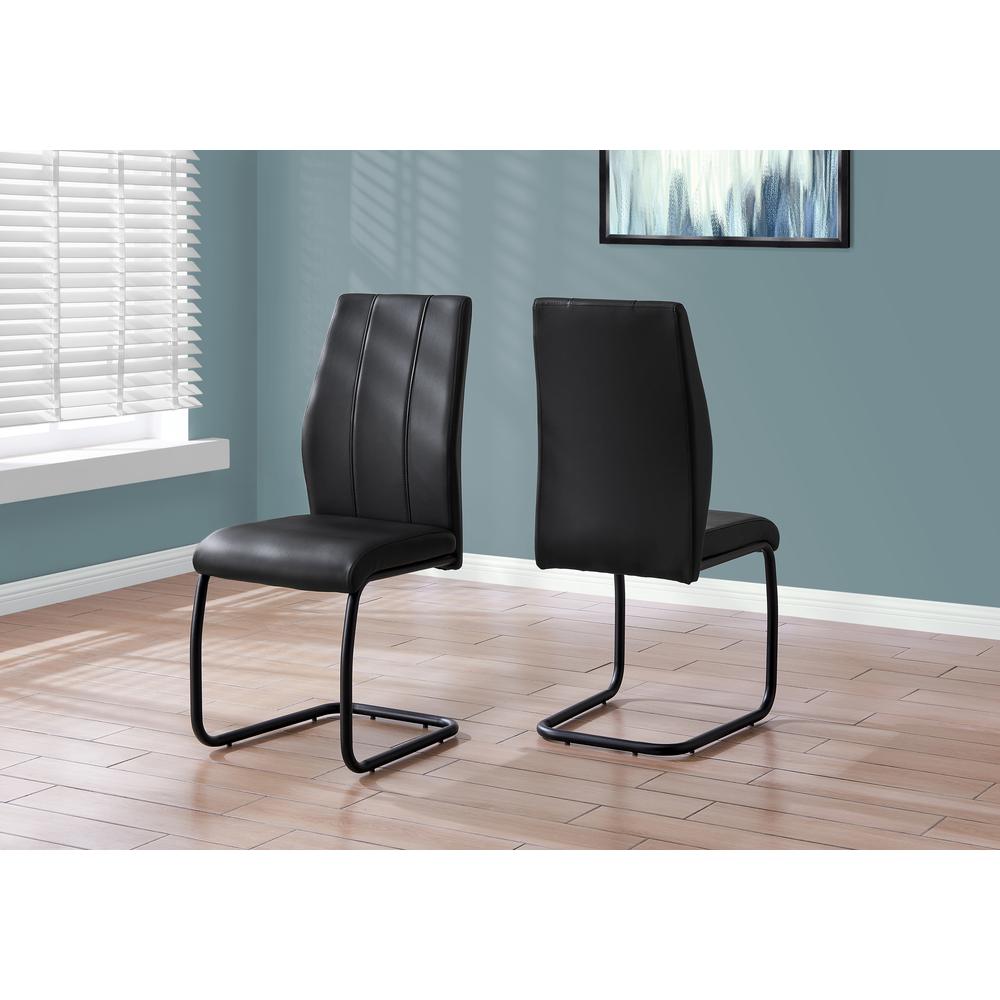 Dining Chair, Set Of 2, Side, Upholstered, Kitchen, Dining Room. Picture 9