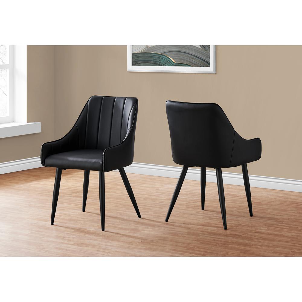 Dining Chair, Set Of 2, Side, Upholstered, Kitchen, Dining Room. Picture 9