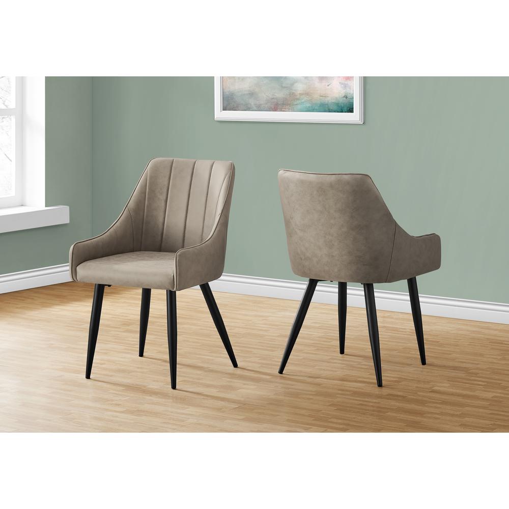 Dining Chair, Set Of 2, Side, Upholstered, Kitchen, Dining Room. Picture 9
