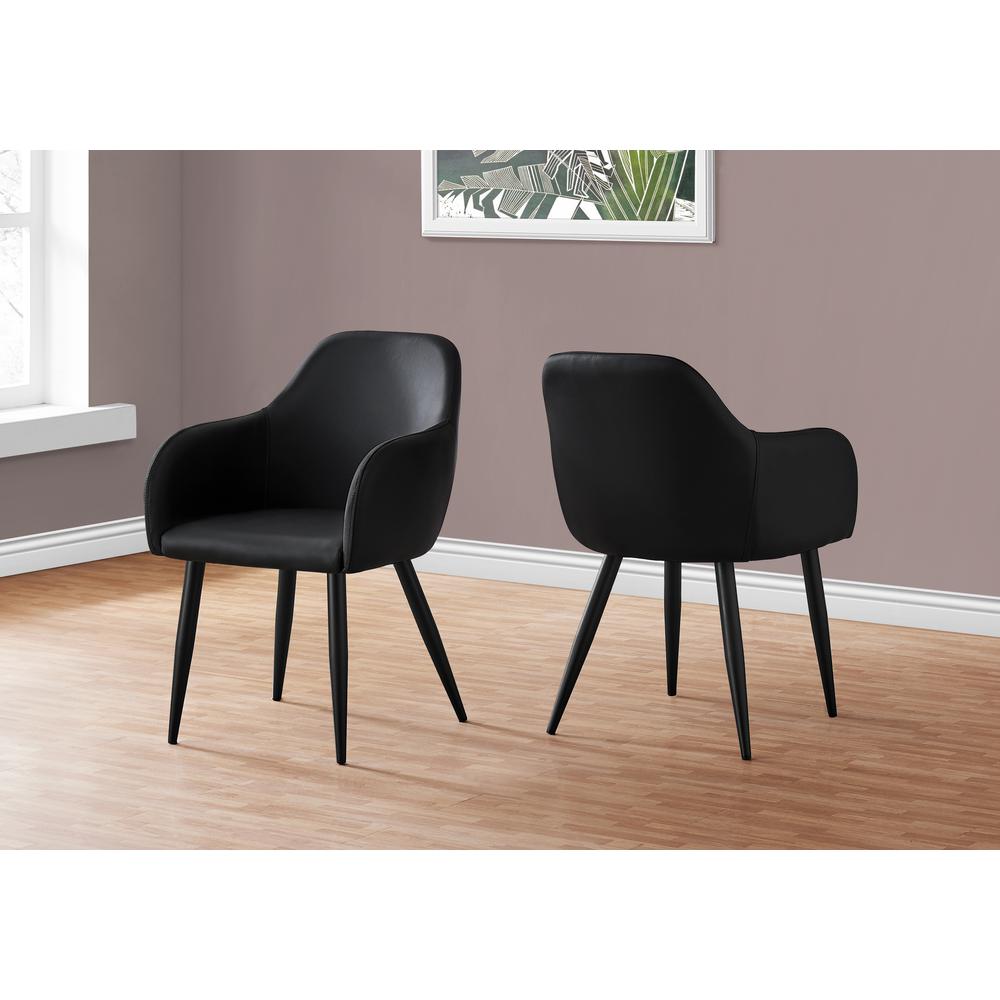 Dining Chair, Set Of 2, Side, Upholstered, Kitchen, Dining Room. Picture 9