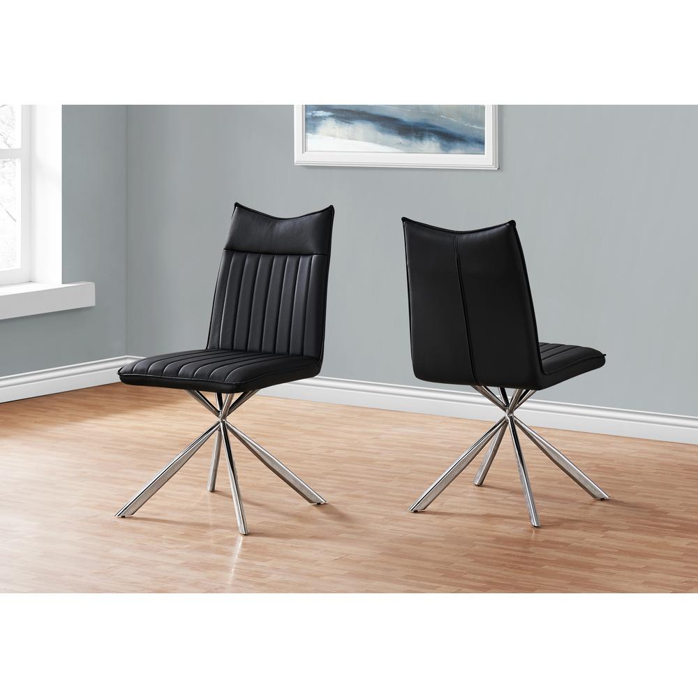 Dining Chair, Set Of 2, Side, Upholstered, Kitchen, Dining Room. Picture 9