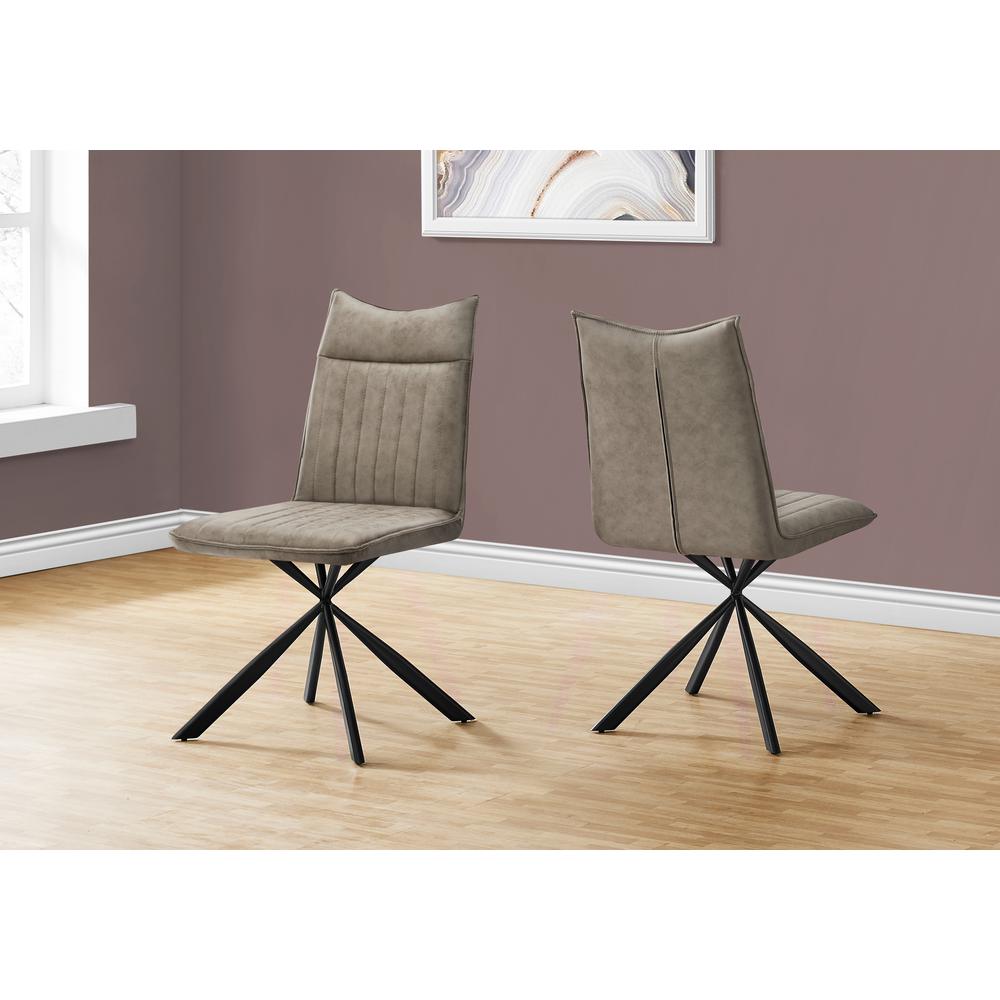 Dining Chair, Set Of 2, Side, Upholstered, Kitchen, Dining Room. Picture 9
