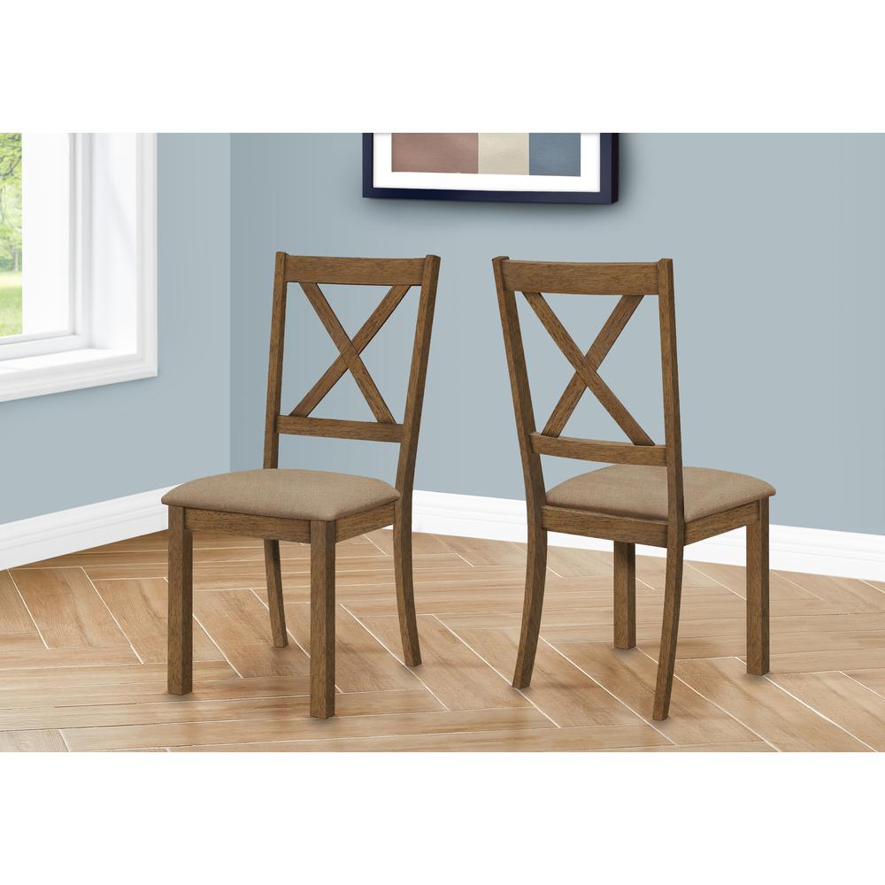 Dining Chair, Set Of 2, Side, Upholstered, Kitchen, Dining Room. Picture 10