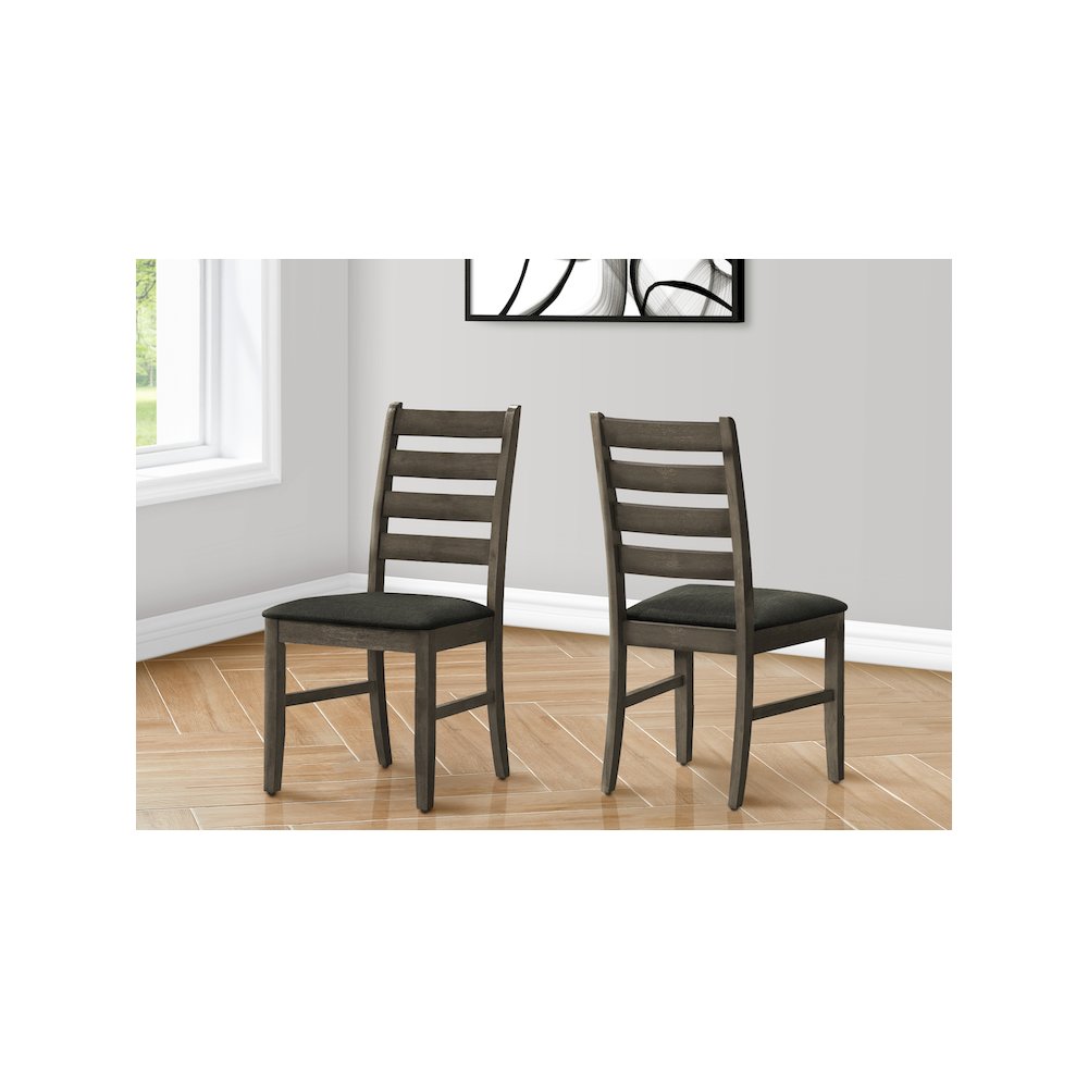 Dining Chair, 38" Height, Dining Room, Kitchen, Set Of 2, Transitional. Picture 2