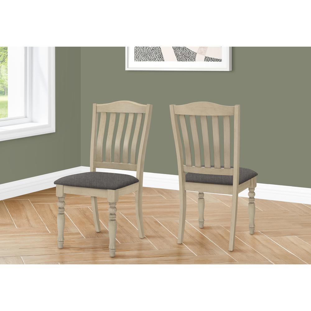 Dining Chair, 39 Height, Set Of 2, Upholstered, Dining Room, Kitchen, Side. Picture 10
