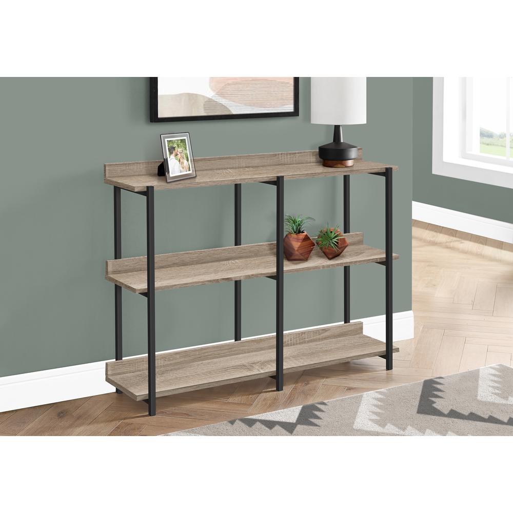 Accent Table, Console, Entryway, Narrow, Sofa, Living Room, Bedroom, Brown. Picture 2