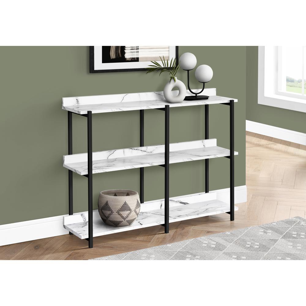 Accent Table, Console, Entryway, Narrow, Sofa, Living Room, Bedroom, White. Picture 8