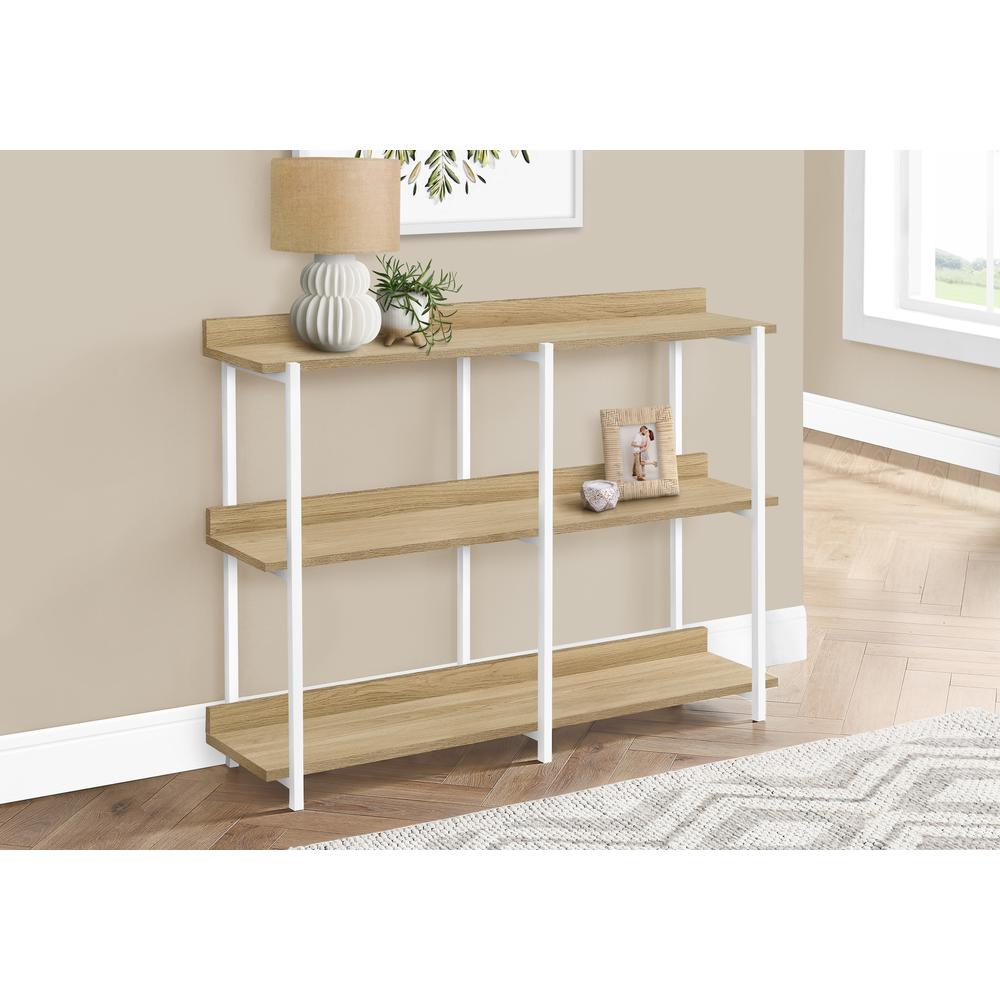 Accent Table, Console, Entryway, Narrow, Sofa, Living Room, Bedroom, Natural. Picture 8