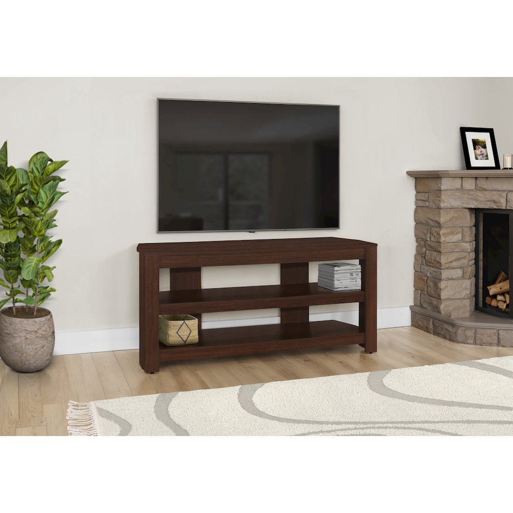 Tv Stand, 42 Inch, Console, Media Entertainment Center, Storage Shelves. Picture 2