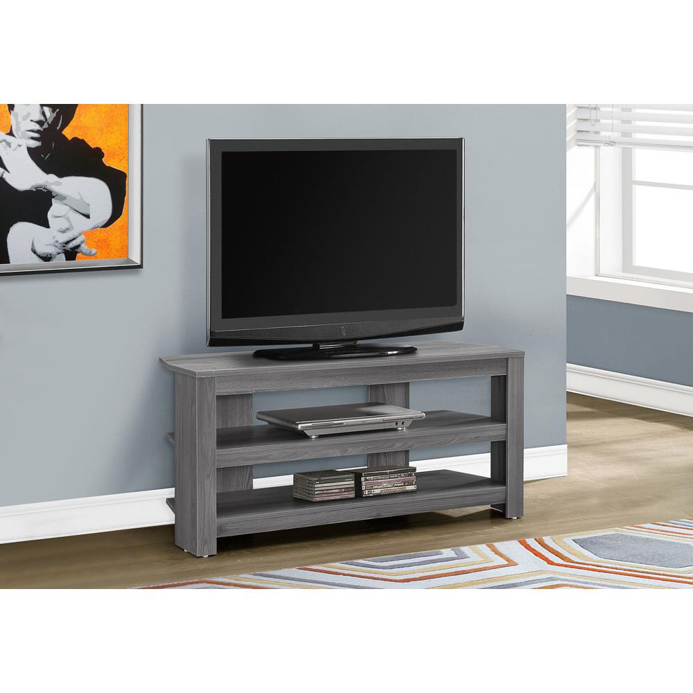 Tv Stand, 42 Inch, Console, Media Entertainment Center, Storage Shelves. Picture 2
