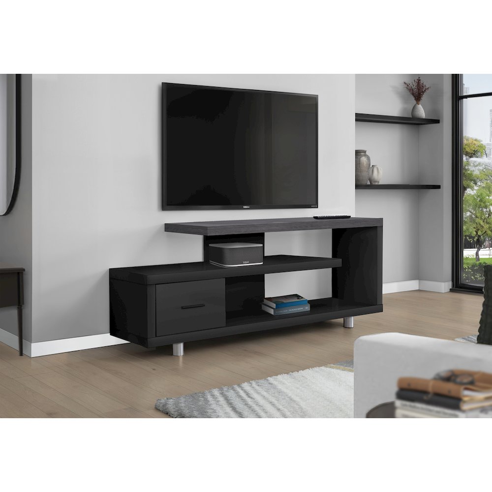 Tv Stand, 60 Inch, Console, Media Entertainment Center, Storage Cabinet. Picture 2
