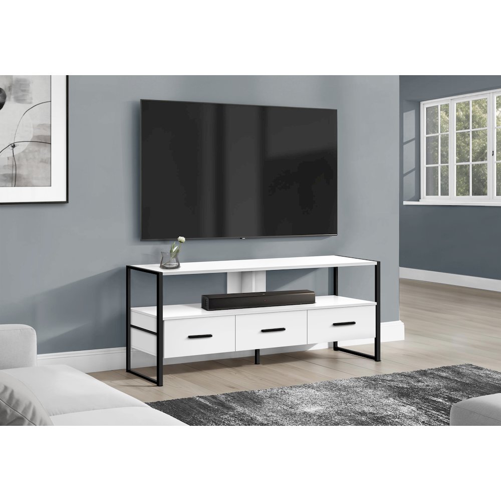Tv Stand, 48 Inch, Console, Media Entertainment Center, Storage Drawers. Picture 2