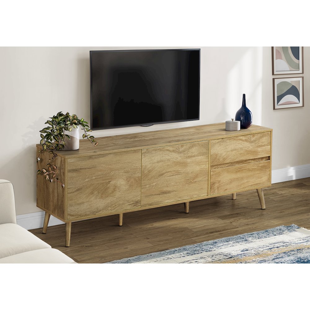 Tv Stand, 72 Inch, Console, Media Entertainment Center. Picture 8