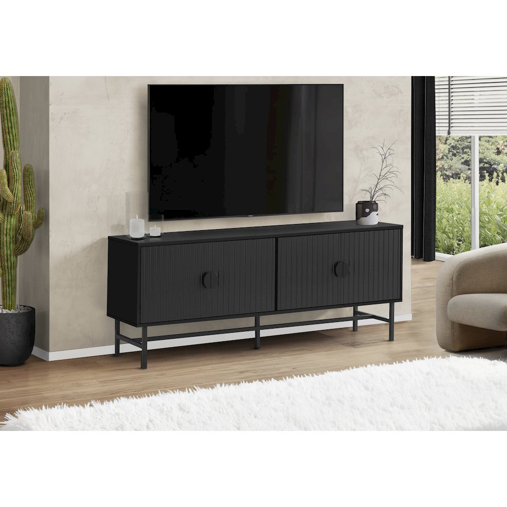 Tv Stand, 60 Inch, Console, Media Entertainment Center, Storage Cabinet. Picture 2