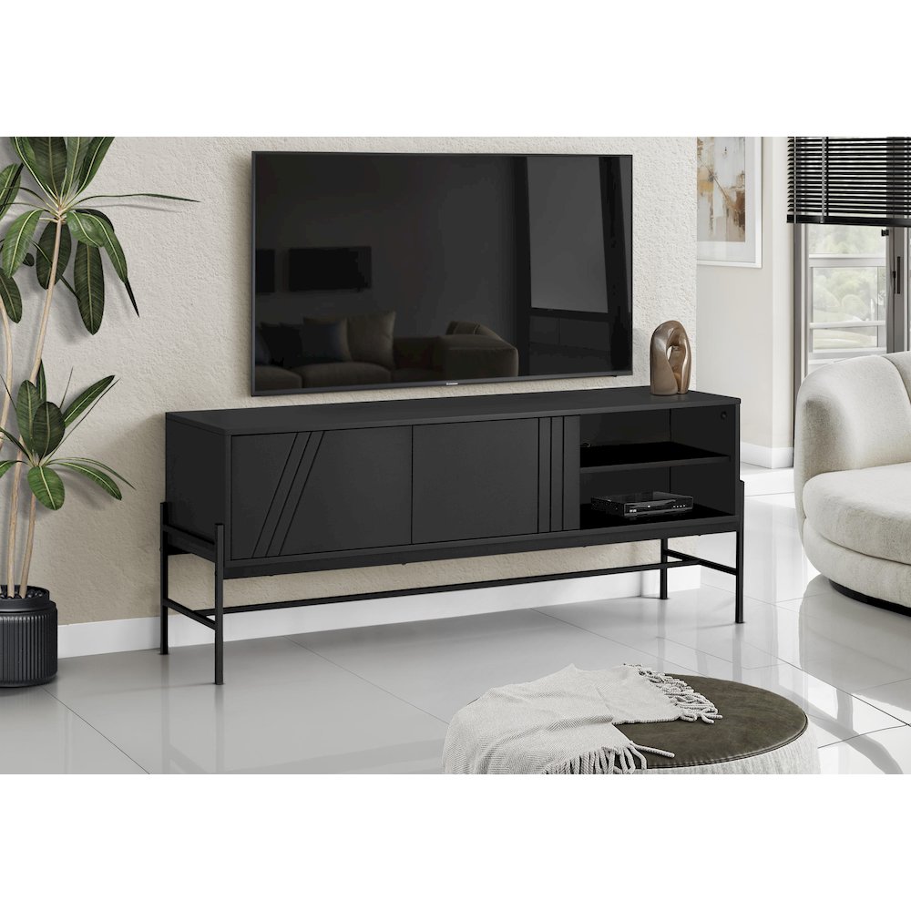 Tv Stand, 60 Inch, Console, Media Entertainment Center, Storage Cabinet. Picture 2