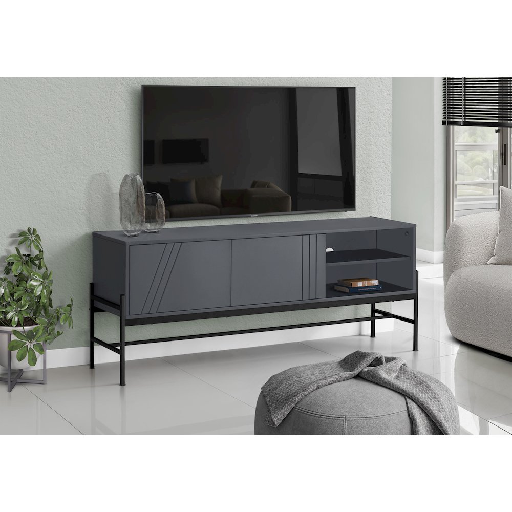 Tv Stand, 60 Inch, Console, Media Entertainment Center, Storage Cabinet. Picture 9