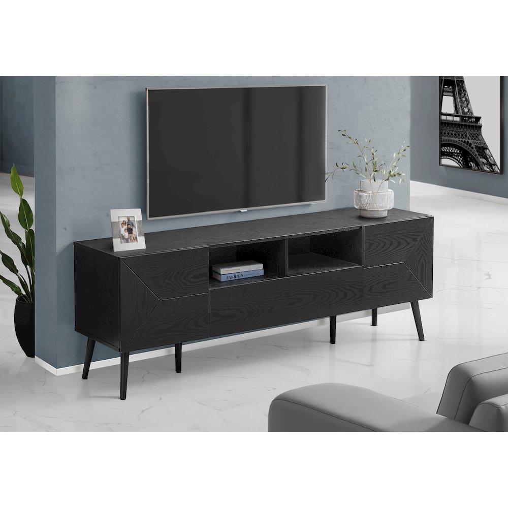 Tv Stand, 72 Inch, Console, Media Entertainment Cente. Picture 8