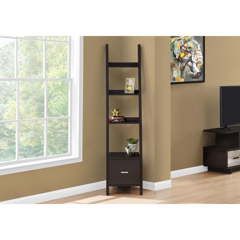 Bookshelf, Bookcase, Etagere, Corner, Ladder, 69H, Office, Bedroom. Picture 2
