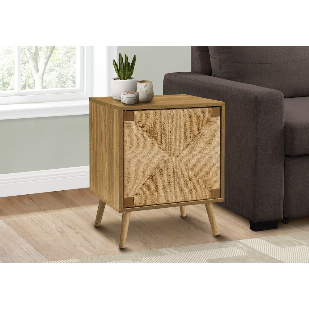 Accent Table, End, Storage, Small, Seagrass, Modern. Picture 2