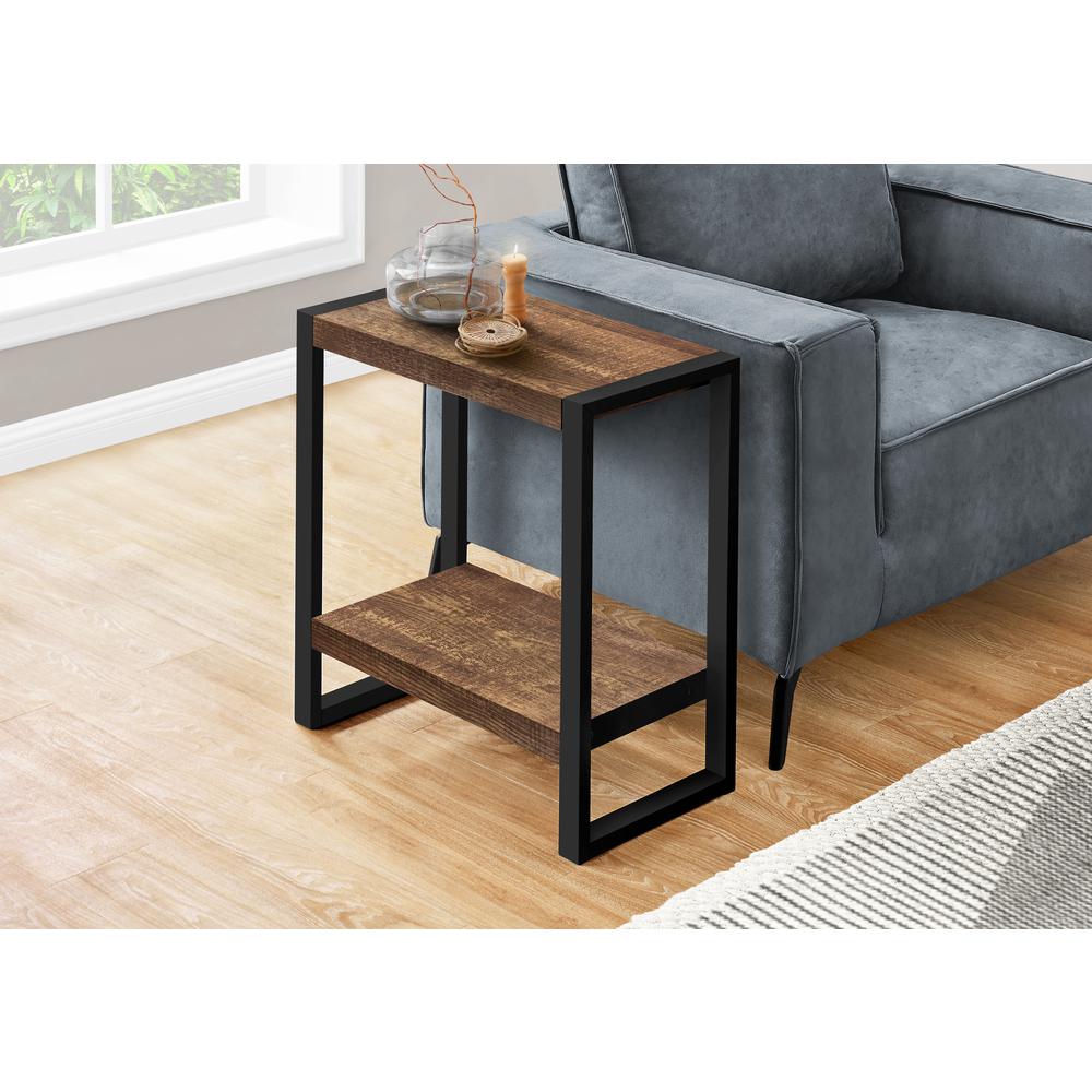 Accent Table, Side, End, Nightstand, Lamp, Living Room, Bedroom, Brown Laminate. Picture 8