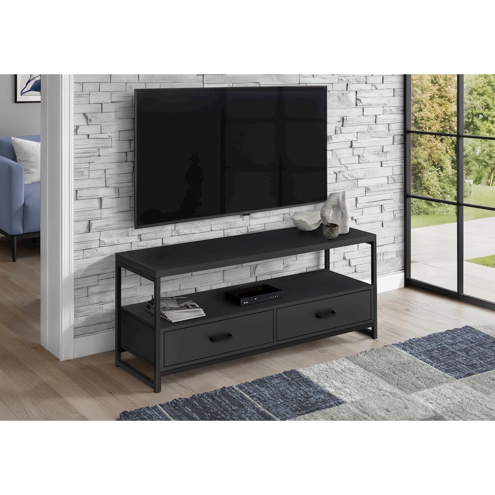 Tv Stand, 48 Inch, Console, Media Entertainment Center, Storage Drawers. Picture 9