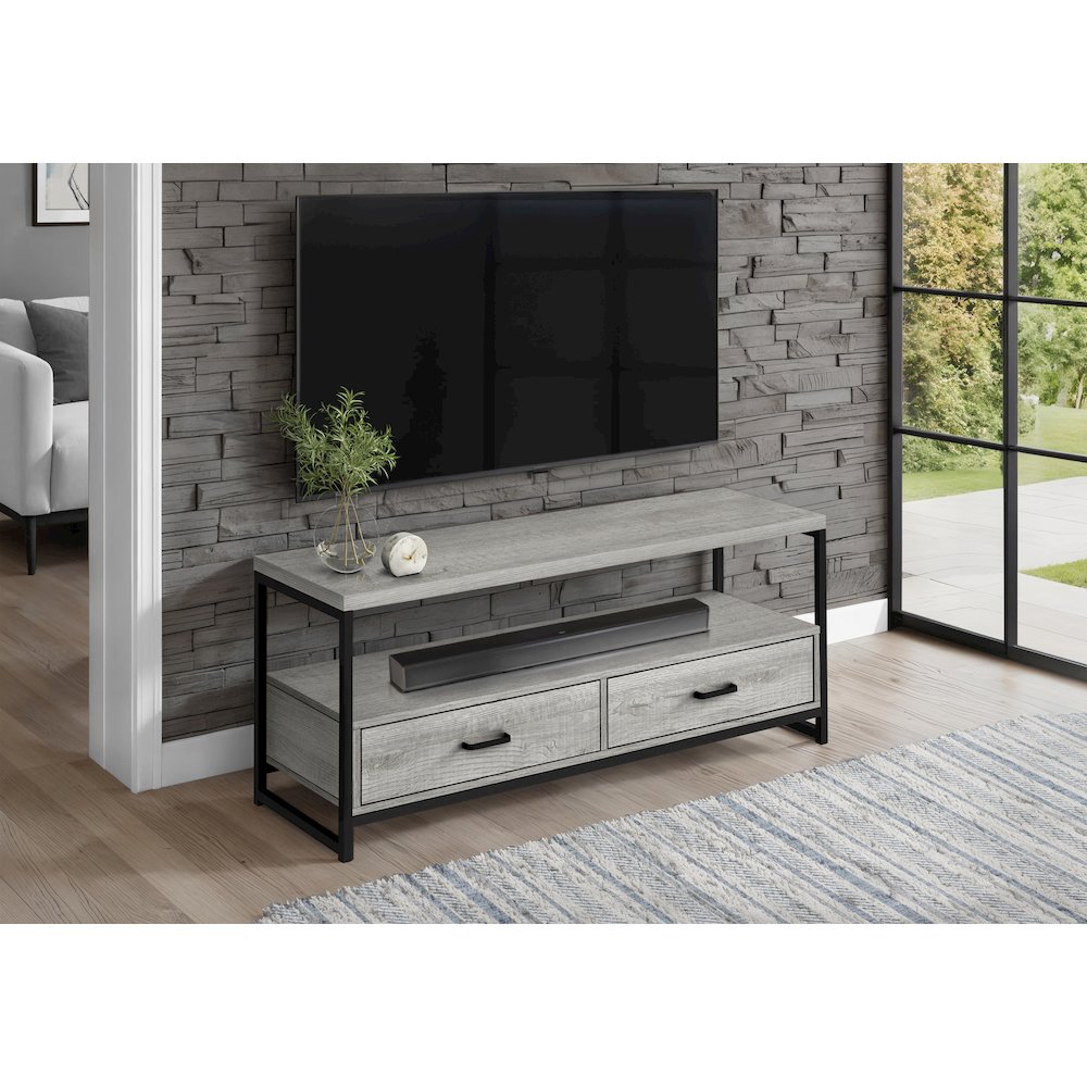 Tv Stand, 48 Inch, Console, Media Entertainment Center, Storage Drawers. Picture 9