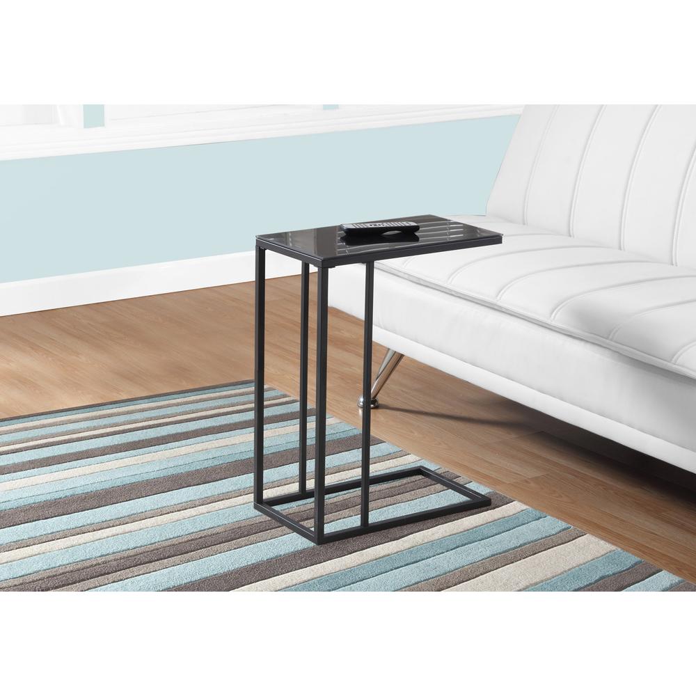 Accent Table, C-shaped, End, Side, Snack, Living Room, Bedroom. Picture 2